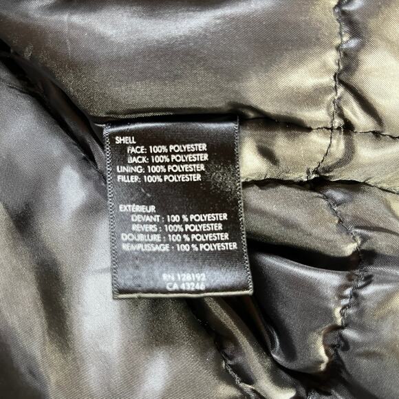 T Tech By Tumi Jacket Mens XL Navy Quilted Full Zip Outdoor Lined Rain Outdoor - Picture 8 of 11